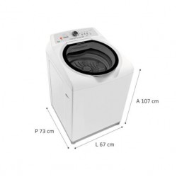 Máquina de Lavar Brastemp 15kg com Ciclo Edredom Especial e Enxágue Anti-Alérgico - BWH15AB