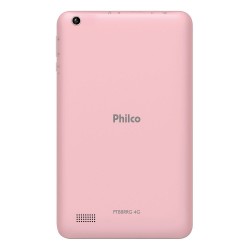 Tablet Philco 32GB Tela 8" Android 10 Processador Quadcore 4G Wi-Fi PTB8RSG - Preco/Cinza