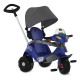 VELOBABY® RECLINÁVEL C/ CAPOTA PASSEIO & PEDAL 368 (AZUL)