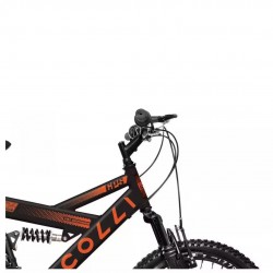 Bicicleta Colli Aro 20 GPS Susp.Full 21M -Preto Fosco/Laranja Neon