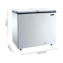 Refrigerador Esmaltec ECH350 - Horizontal 355L 2 Portas