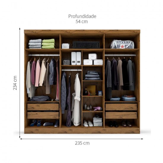 Guarda roupa Batrol Supreme 02.1207.44 Guarda roupa Batrol Supreme 02.1207.44