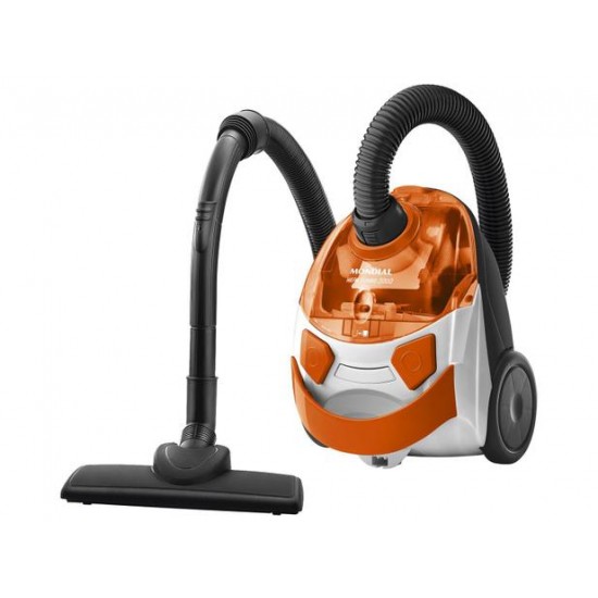 Aspirador de Pó Mondial Filtro HEPA 1500W - Hepa Turbo 2000 Laranja e Branco