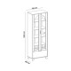 Cristaleira Murano cinamomo c/ off white Cristaleira Murano cinamomo c/ off white
