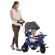 VELOBABY® RECLINÁVEL C/ CAPOTA PASSEIO & PEDAL 368 (AZUL)