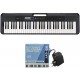 TECLADO MUSICAL CASIOTONE BÁSICO, CASIO, CT-S300C2-BR PRETO