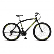 Bicicleta Colli Aro 26 Aero 18V Aço Carbono Cb 500 - Preto Fosco
