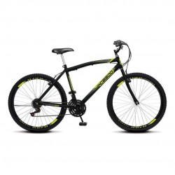 Bicicleta Colli Aro 26 Aero 18V Aço Carbono Cb 500 - Preto Fosco