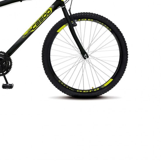 Bicicleta Colli Aro 26 Aero 18V Aço Carbono Cb 500 - Preto Fosco Bicicleta Colli Aro 26 Aero 18V Aço Carbono Cb 500 - Preto Fosco