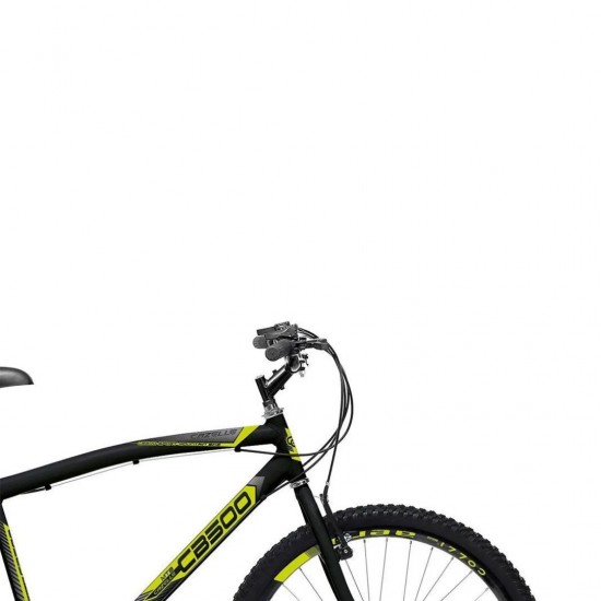 Bicicleta Colli Aro 26 Aero 18V Aço Carbono Cb 500 - Preto Fosco Bicicleta Colli Aro 26 Aero 18V Aço Carbono Cb 500 - Preto Fosco