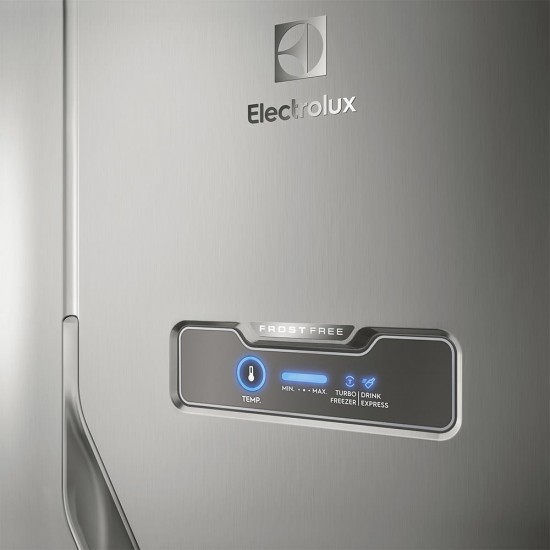 Refrigerador Electrolux DFX41 Frost Free com Turbo Congelamento 371L - Inox