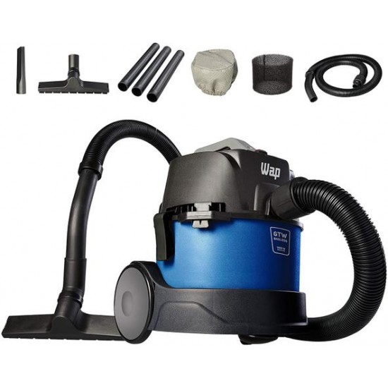 Aspirador de Pó e Água Wap 1400W - GTW Bagless Azul e Preto 110v