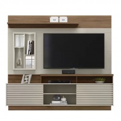 Home Eldorado Para TVs de 65" Off White/Nogueira Linea Brasil