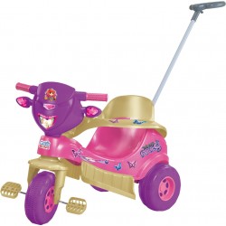 Tico Tico Velotoys Princess c/ Haste Direcionável E Capacete