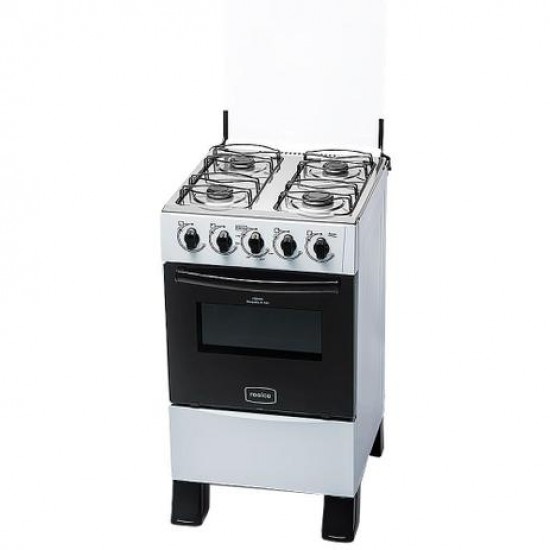 Fogão Realce 4 Bocas Ares Manual Mesa de Inox Forno 50 Litros Branco